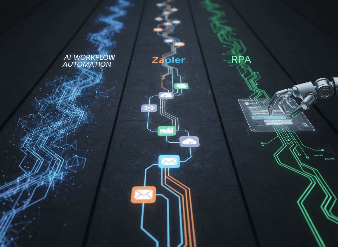 Is AI Workflow Automation Better Than Zapier or RPA?